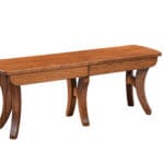 Fenton extend-a-bench with leaf storage holder, King's Impressions Lancaster PA