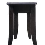 Curved Shaker extend-a-bench curved apron and leg detail, King's Impressions Lancaster PA