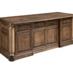 London executive desk finished back view, King's Impressions Lancaster PA