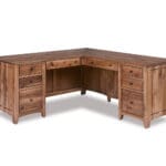 Dover L desk in solid hardwood, King's Impressions Lancaster PA