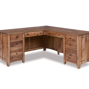 Dover L desk in solid hardwood, King's Impressions Lancaster PA