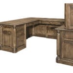 London wrap around desk alternate angle view, King's Impressions Lancaster PA