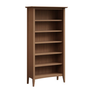 Atlantic 6 foot bookcase in brown maple, King's Impressions Lancaster PA
