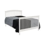 White Crib converted to Full Size Bed