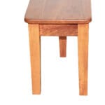 Shaker extend-a-bench tapered leg detail, King's Impressions Lancaster PA