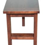 Western Plank extend-a-bench breadboard end detail, King's Impressions Lancaster PA
