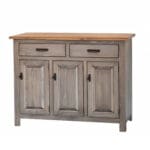 J4000 medium server in Pewter Stain with Special Walnut